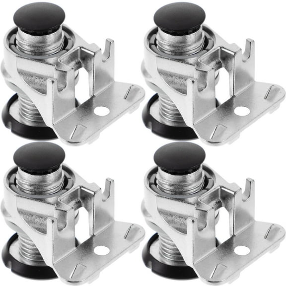SWETRACE 4Pcs Heavy Duty Adjustable Feet Leveler for Furniture Stabilization in Zinc Alloy Material Silver 5X4.2CM
