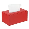 thumbnail image 1 of Cubierta de caja de pañ tissues con fondo magnético, soporte rectangular para mesa de baño (Rojo, 7.9"x4.7"x3.7"), 1 of 7
