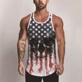 thumbnail image 1 of Men's American Flag Stripes and Stars Tank Top Shirt, 1 of 2