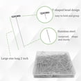 thumbnail image 2 of NOGIS 100Pcs T Pins, 2 inch Sewing Pins, Stainless Steel Wig Pins for Wigs, T-pins for Foam Head, Long Straight Pins for Sewing, Craft, Quilting and Blocking Knitting, Office, Decoration, 2 of 7