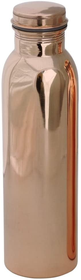 100% Pure Copper Water Bottle For Yoga Ayurveda Health Benefits 950.ml 