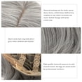 thumbnail image 5 of KAKOWELY Perruque Courte et Bouclée pour Femmes, Argent Gris, Coupe de Cheveux Rinka, Perruques à l'Apparence Naturelle, Couverture de Perruque en Filet Rose Exquise (66310), 13.78"X7.87"X2.36 Pouces, 5 of 5