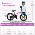 thumbnail image 3 of Costway 16" Kids Bike for 4-7 Years Old Boys & Girls with Adjustable Seat Handbrake Reflectors Purple, 3 of 10