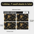 thumbnail image 2 of Bee Card Skin Sticker Debit Credit Card Skins Covering Branches Leaves Personalizing Bank Card Protecting Decals Waterproof No Bubble Slim for EBT Transportation Key Card Black 7.3x5.4Inch DIY, 2 of 8