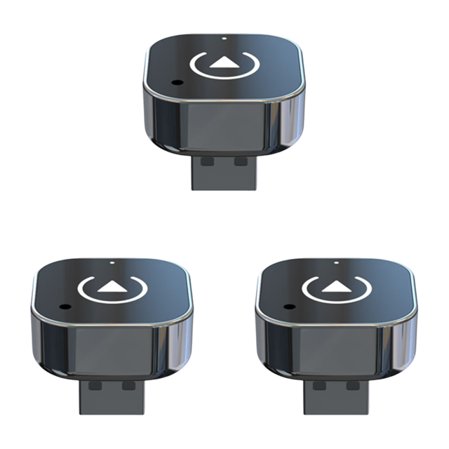 Adaptador Automático Inalámbrico CarPlay 2 en 1 Plug & Play para Coches Fábrica Rojo