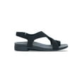 thumbnail image 2 of Munro Meghan M491086 Sandal Womens 7.5 Black Leather Asymmetric Slingback KHD736, 2 of 5