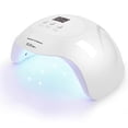 thumbnail image 1 of Lámpara UV LED para uñas, secador profesional de uñas x7 para esmalte de gel, lámpara LED para uñas de gel, 3 temporizadores, blanco (blanco), 1 of 5