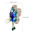 thumbnail image 2 of Butterfly Rhinestone Brooch Pin for Decoration with Premium Alloy Material Multi Color Fits Clothes, 2 of 7