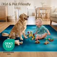 thumbnail image 4 of ODIKA 2'x3' Ultra-Soft Accent Mat, Blue Misty Celestial Landscape Ethereal Mountain Scene with Moonlit Sky Washable, Bare feet friendly, Easy Care Indoor rug for Bedside, Footrest, 4 of 7
