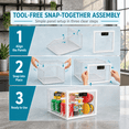 White L Large Lockable Medication Storage Chest with Combination Lock ...