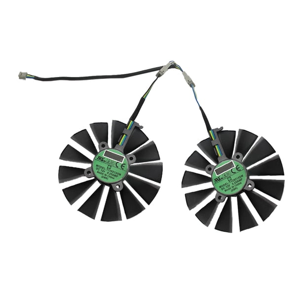 1 par de ventilador de video GPU 95mm 4 pines Ventilador de refrigeración compatible con T129215SM