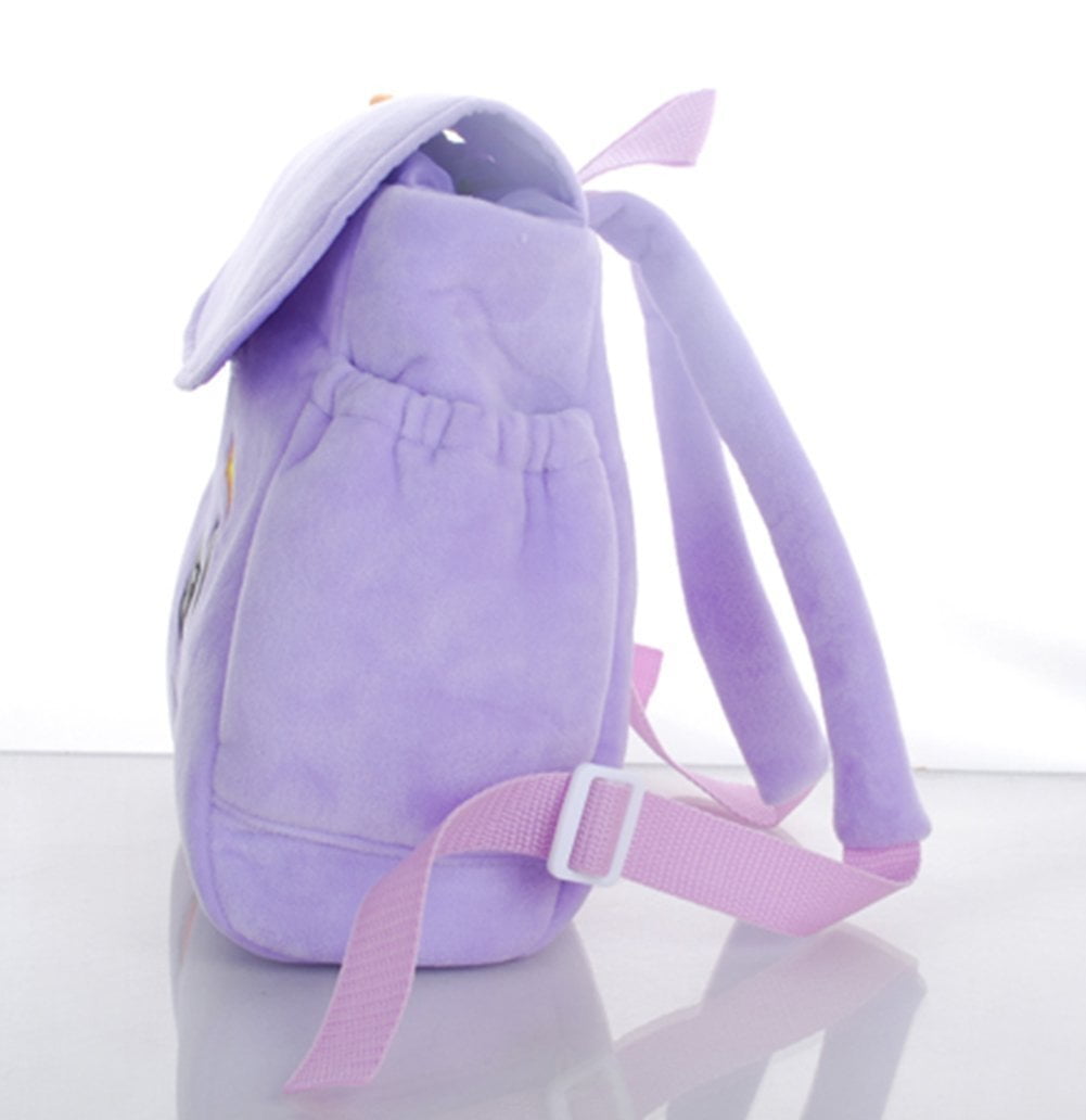 Dora the Explorer Soft Plush Backpack Rescue Bag, Purple