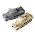 thumbnail image 1 of Modelo de vehículo blindado en miniatura de media pista a escala 1:72, juguetes de la Segunda Guerra Mundial, Kit de bricolaje de ensamblaje 4D, FLAK37, 1 of 5