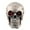 B, variant on Matoen Halloween Skull Decorations Indoor Table Desk Home Decor Haunted House Halloween LED Lights Up Eyes Party Supplies Animated Skull Scary Eyeballs
