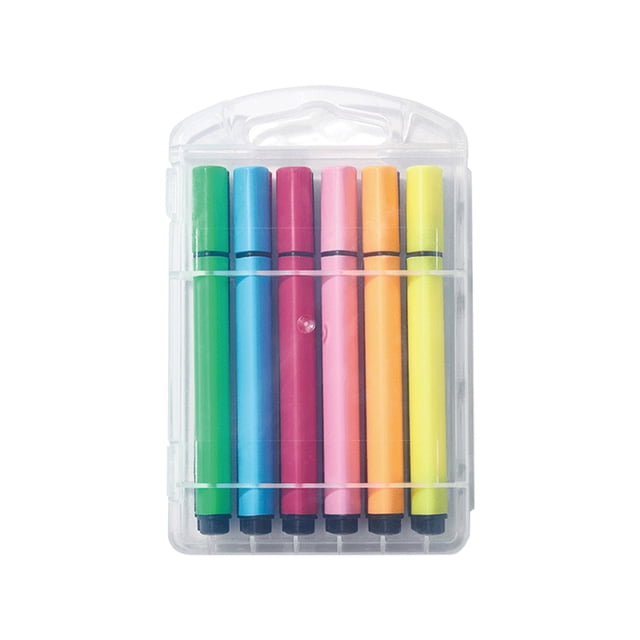 JIELISI JIELISI 12 Colors Watercolor Marker Pen Rounded Bullet Point Pen Kit Washable Colored Large Capacity