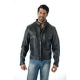 thumbnail image 4 of Reed Men's Naked Cow Leather Motorcycle Jacket 8XL Black, 4 of 6