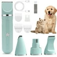 thumbnail image 1 of Pet Clippers Kit，Pet Clippers Grooming Kit Hair Clipper-Low Noise Paw Trimmer- Rechargeable - Cordless Silent Nail Sharpener Shaver, 1 of 5