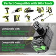thumbnail image 6 of 2Pack Upgrade 8.0Ah P108 Battery Replacement for Ryobi 18 Volt P102 P103 P104 P105 P107 P109 P122 Cordless Drill Tool, 6 of 9