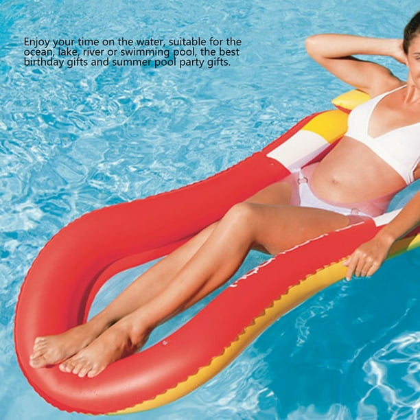 Ylshrf Swimming Pool Single Inflatable Floating Raft Lounge Floating Chair Water Toy For Men Women Floating Lounge Swimming Pool Accessories Walmart Com Walmart Com