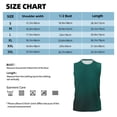thumbnail image 6 of Fuzoiu Dark teal green Print Men's Sleeveless T-shirt,Sleeveless Tee Shirts,Quick-Dry Athletic Tank Top for Gym, Running, Sports & Outdoor Activities-Large, 6 of 7