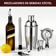 thumbnail image 4 of Kit de Coctelería Profesional, 7 Piezas Acero Inoxidable con Coctelera 550ml, Probeta Graduada, Cuchara Mezcladora, Vertedor, Colador y Agitador - Set Completo para Barman, Hogar y Regalos, 4 of 4