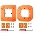 thumbnail image 1 of R10-R50 Multifunctional Round Corner Radius Tools, Router Templates, Woodworking Clip Positioning Tool, 2 Pieces, 1 of 5