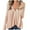 Pink, variant on Womens Waffle Knitted Tops Long Sleeve Oversized Fall Casual V Neck Solid Color Buttons Down Pullover Shirts (White L)