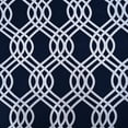thumbnail image 2 of Ribbon Blackout Grommet Curtain Panel Set by Blue Nile Mills, 52" x 63", Navy Blue, 2 of 6