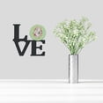 thumbnail image 2 of Carolines Treasures CK4360WALV White Standard Poodle Green Flowers Metal Wall Artwork LOVE 12X12 multicolor, 2 of 2