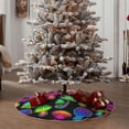 thumbnail image 4 of Sikiie Bright Mushrooms Nativity Christmas Tree Skirt, Jesus Christian Winter Holiday Tree Mat Decoration(30-48IN)36", 4 of 6