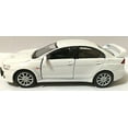 thumbnail image 1 of KiNSMART 1:36 Scale 2008 Mitsubishi Lancer Evo Evolution X diecast cAR Model 5" White, 1 of 3