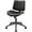 Black-Diamond Stitching, variant on Aufeile Armless Office Chairs with Wheels, Adjustable Swivel Task Chairs with Walnut Backrest, Lumbar Support & Lozenge Pattern, Modern Desk Chairs for Small Spaces, Home Office or Meeting Room