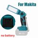 thumbnail image 1 of Luz de Herramienta de 12W 14.4V-18V Luz de Trabajo Led For Dewalt For Makita para Bosch para Milwaukee Linterna de Batería de Litio de 18V para Exteriores, 1 of 23