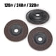 thumbnail image 2 of 1pc 4inch 100 mm Ángulo Grinder Lijado rueda de disco Flap Grit 120 # / 240 # / 320 # Abrasive Tool Wheels, 2 of 6