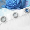 thumbnail image 3 of Erosebridal Kawaii Axolotl Curtains and Drapes (38x45), Blue Rose 30%-50% Blackout Curtains for Bedroom, Sequin Print Curtains for Living Room, Window Curtains Bedroom Decorative, 3 of 6