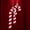 245#Watermelon Red, variant on Plastic Candy Cane Ornaments 4.9 in 6 Pack, Shatterproof Striped Baubles for Christmas Tree Wreath Decor