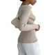 thumbnail image 3 of TRKIYQC Mujeres Otoño Prendas De Punto Delgadas, Color Sólido Acanalado Fuera Del Hombro Manga Larga Cuello Cuadrado Moda Tops Suéter TRKIYQC  moda, 3 of 6