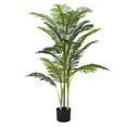 thumbnail image 2 of Indoor Plants, 61" Artificial Palm Tree With Pot, Set of 2, Green Artificial Flowers,Polyester,Polyethylene Outdoor Plants, Household Supplies & Décor, Flowers & Plants 61" Artificial Palm Tree With, 2 of 7