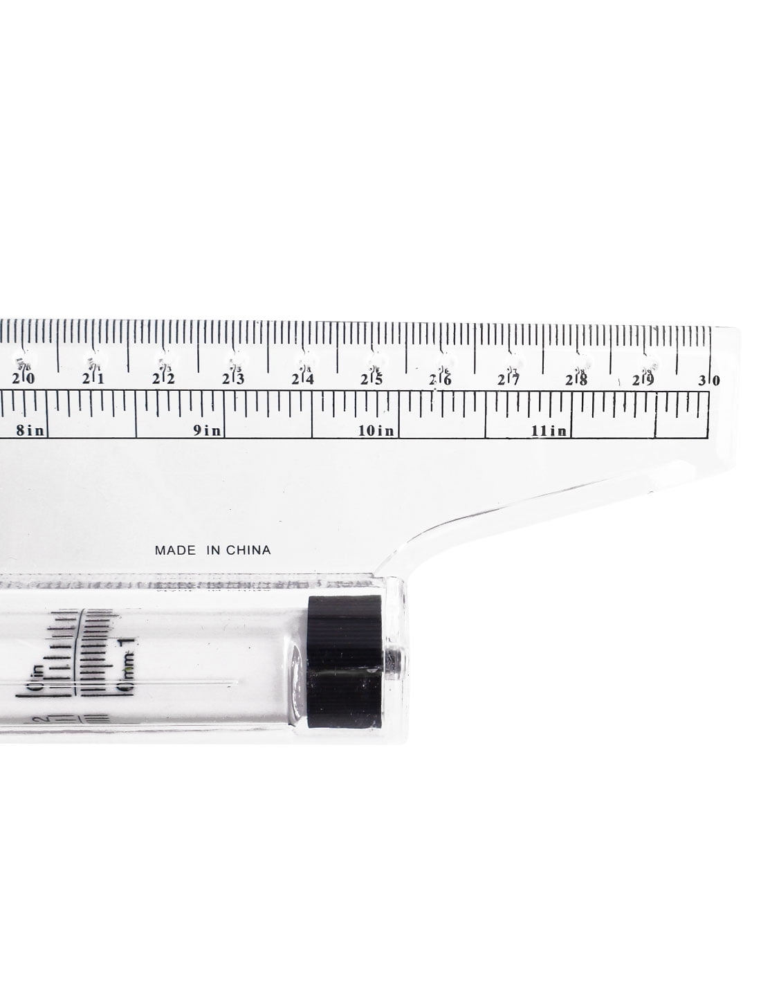 Unique Bargains 2 PCS 12 Inch Multifunctional Measuring Parallel Rolling Ruler