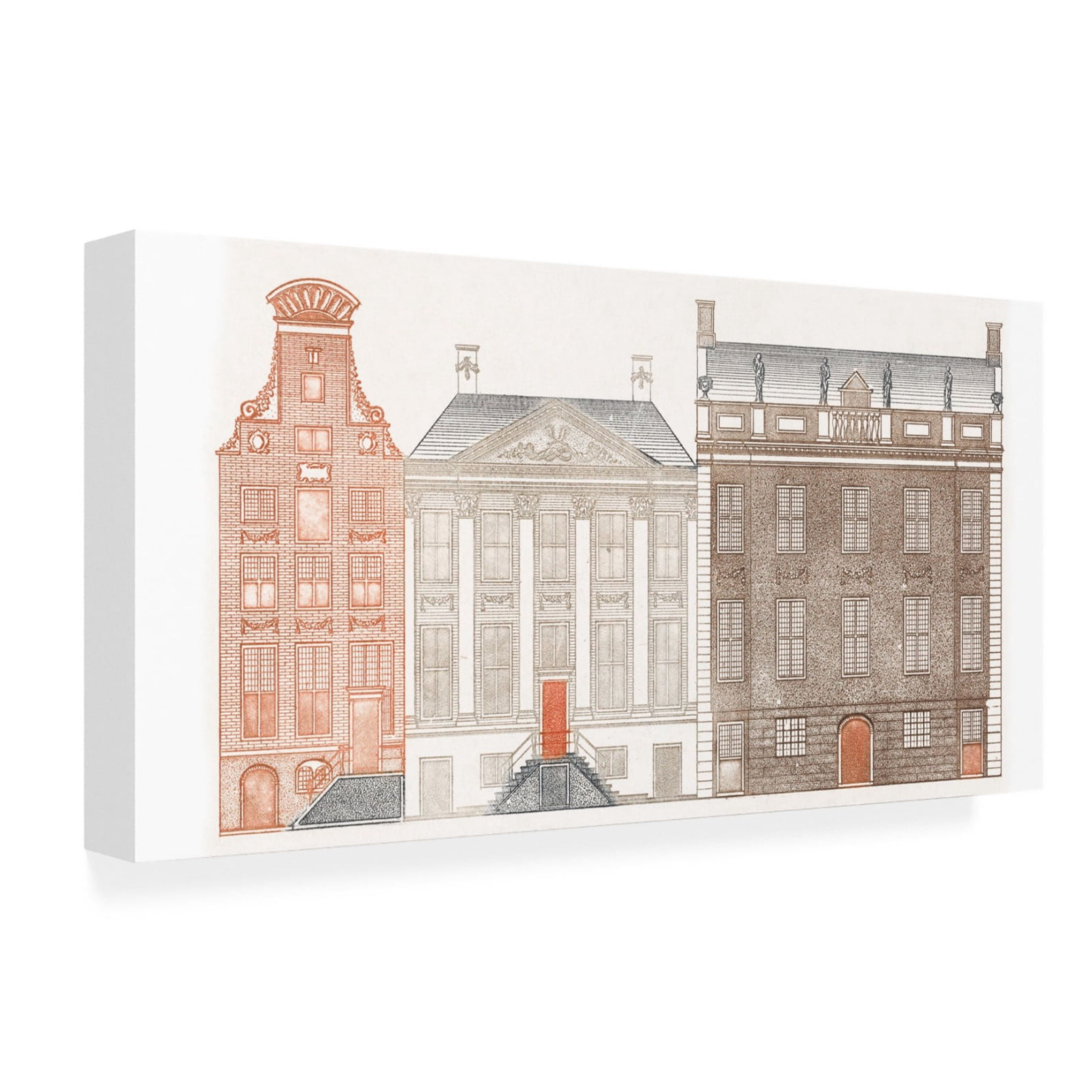 Trademark Fine Art Johan Teyler  Amsterdam Canal Houses IV Canvas Wall Art