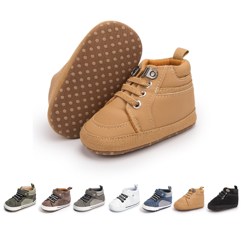 Bonario Baby Girls Boys Boots Infant High Ankle Booties Newborn Casual Shoes for First Walkers 3-18 Months