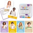 thumbnail image 1 of Chefan Asl Flash Cards Tarjetas Flash De Lenguaje De Señas Americano Para Adultos Tarjetas Asl Para Niños Aprenda Lenguaje De Señas Para Principiantes Tarjetas De Comunicación De Educación Especial Y, 1 of 5