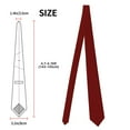 thumbnail image 2 of Zufioo Maroon Print Men's Silk Tie, Business Suit Tie - Anti-floating Buckle Design, Clothing Accessories Suitable for Business, Daily Life, Banquets, 2 of 7