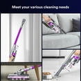 YTE HC1810E Cordless Vacuum Cleaner for Carpet Hard Floor, Purple Gray