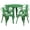 Green, variant on Flash Furniture Commercial Grade 30" Round Green Metal Indoor-Outdoor Table Set with 4 Arm Chairs