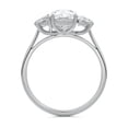 thumbnail image 3 of Kalapi Jewel Cushion Cut 2 Ct E-F/VVS1 Moissanite Solitaire Ring - 14K White Gold Plated Ring - 3 Stone Engagement Wedding Ring - Engagement Wedding Promise Ring for Women's - Jewellery Wedding Ring, 3 of 4