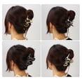 thumbnail image 5 of Unique Bargains 1pc Metal Hair Claws Hair Clips Hair Barrettes for Women Silver Tone 4.65''x1.85''x1.42'', 5 of 7