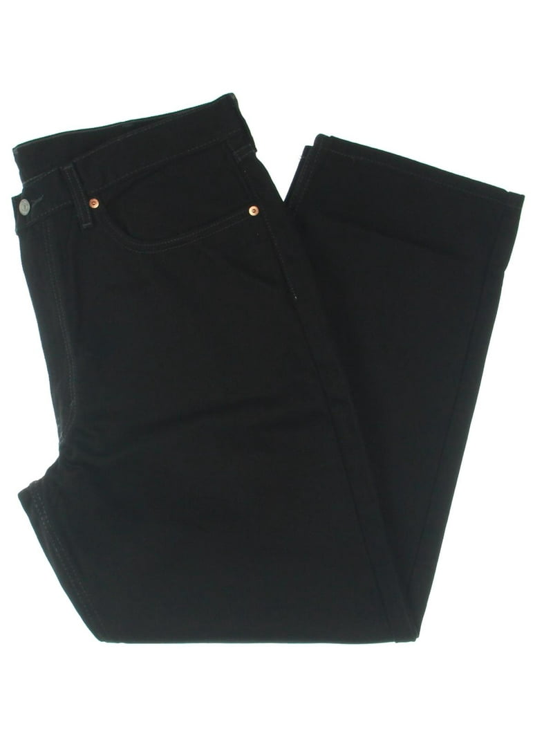 LEVI'S Mens Black Tapered, Relaxed Fit Jeans W42/ L34 - Walmart.com