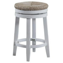 Linon Morgan 25.5" Wood Counter Stool in White