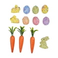 thumbnail image 2 of Colorful Easter Eggs with Rabbits Carrots, Foam Bunny Figurines for Garden Patio Decor, Festive Spring Ornaments for Outdoor Holiday Display, 2 of 6